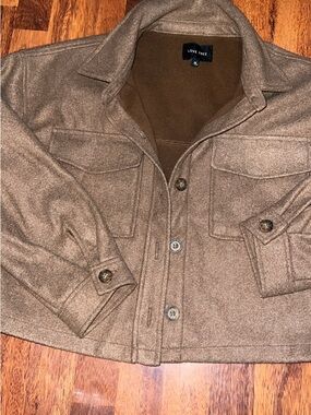 Love Tree Men's Brown Wool-Blend Pea Coat